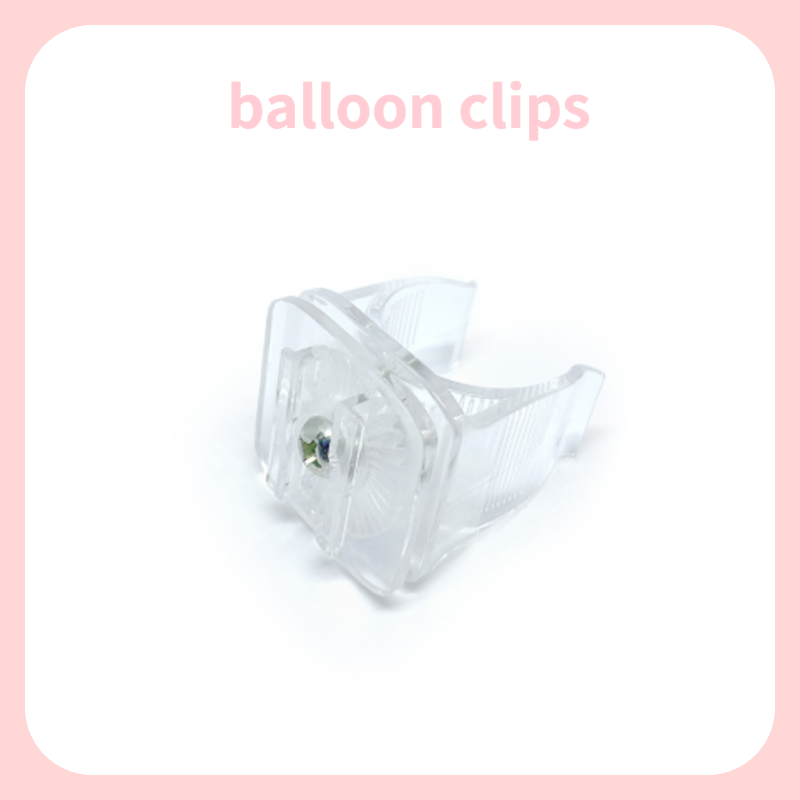 Confetti Balloon Set - 装飾用の風船の形をしたクリップ,10個,透明で便利,結婚式の装飾用のベースクリップ