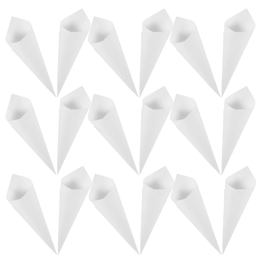 Papercraft Supply Confetti - 60 個の結婚式の紙吹雪コーンフラワーブーケホルダー紙吹雪コーンペーパークラフトテーパーコーンフラワーホルダーパーティー装飾用品