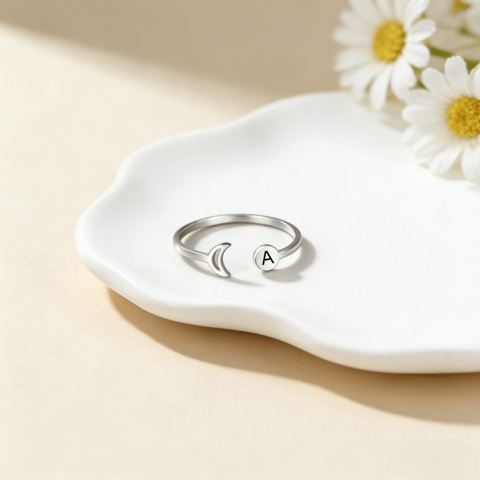 カスタマイズされた名前 A-Z イニシャルレトロムーンフェイ - Wedding Z のレビューと価格