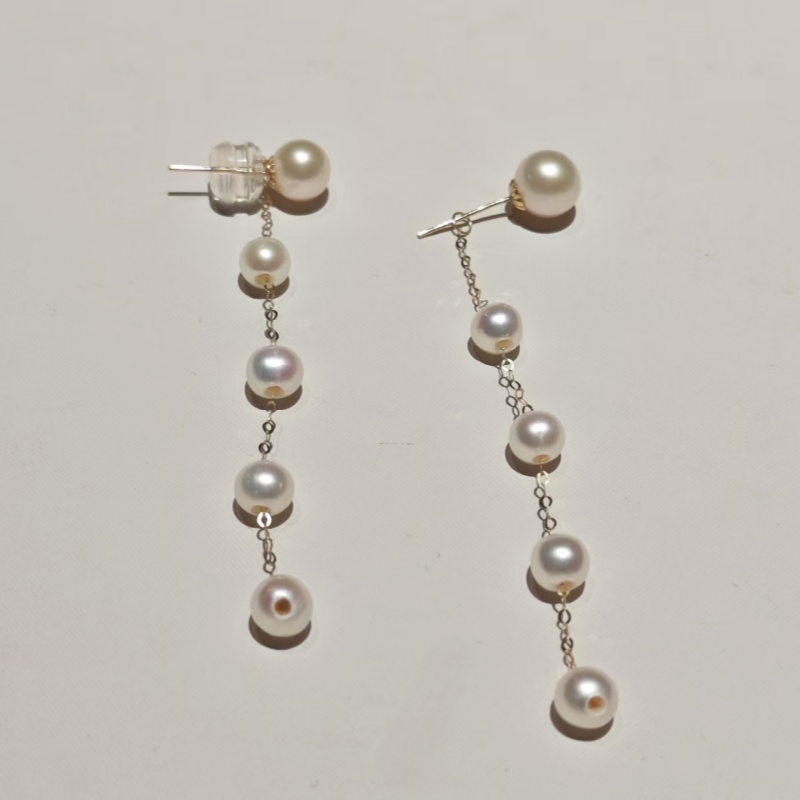 DIY アクセサリー本物の 18 K ゴールド天然白淡水真珠 - Wedding Package Gold のレビューと価格
