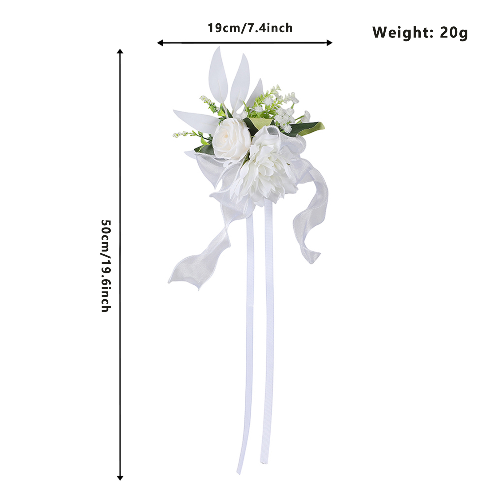 造花 ウェディングカーの装飾 リアルな造花 リボン付き ピュ - Wedding Ceremony Supply のレビューと価格