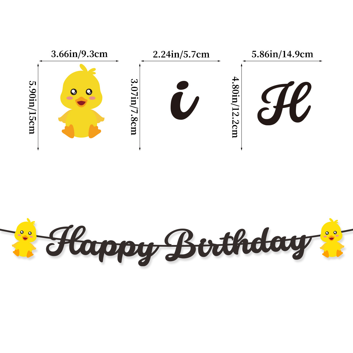 かわいいスイムダックテーマのハッピーバースデーバナー、ケーキ - Confetti Balloon Set のレビューと価格