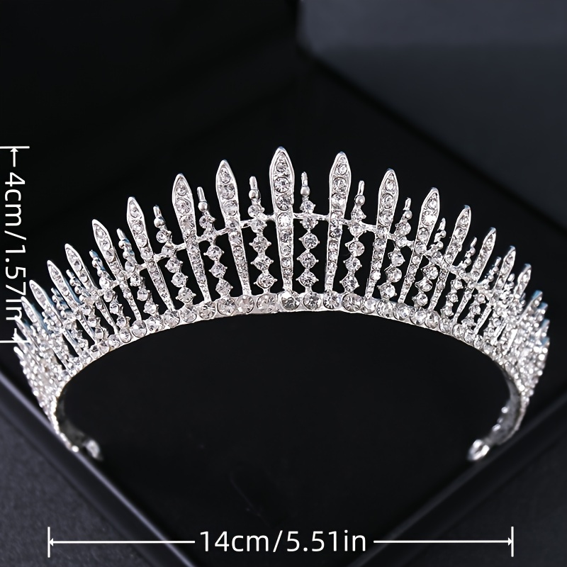 ファッションシルバーカラークリスタルラインストーンティアラと - Wedding Supply Store のレビューと価格