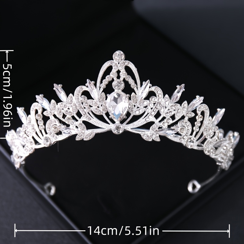 ファッションシルバーカラークリスタルラインストーンティアラと - Wedding Supply Store のレビューと価格