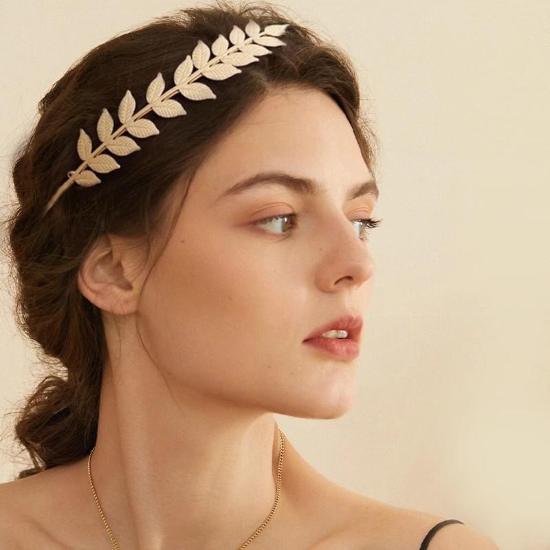 1PC 新レトロゴールドカラーリーフヘッドバンドかぶとクラウ - Wedding Supply Store のレビューと価格