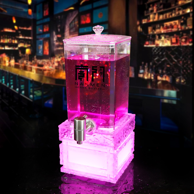 LEDビール樽（タップ付き）2L＆3L 光る飲料ディスペンサ - Wedding Alcohol Supply のレビューと価格