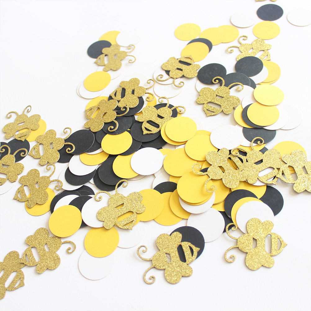 1セット カートゥーン蜂柄ペーパースクラップ ラウンドコンフ - Papercraft Supply Confetti のレビューと価格